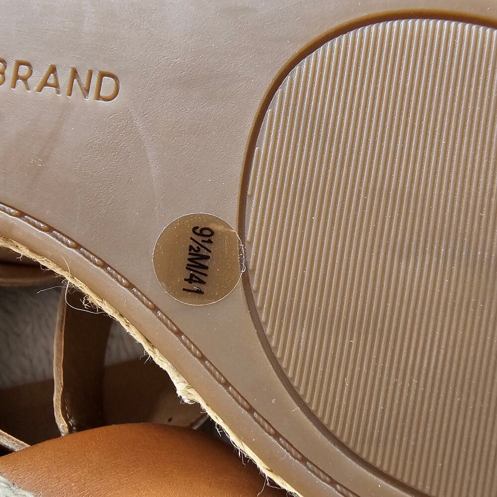Lucky Brand Tan and Brown Wedge Sandals - Picture 5 of 5